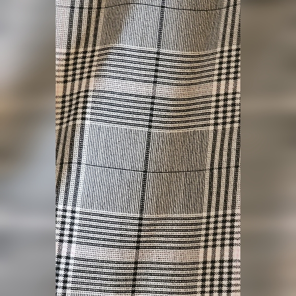 LOFT Marisa Light Grey Plaid Trousers - Picture 8 of 8